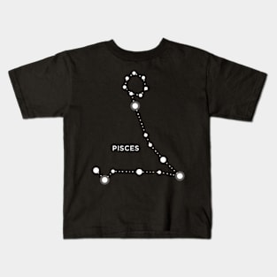 Pisces Zodiac Constellation Sign Kids T-Shirt